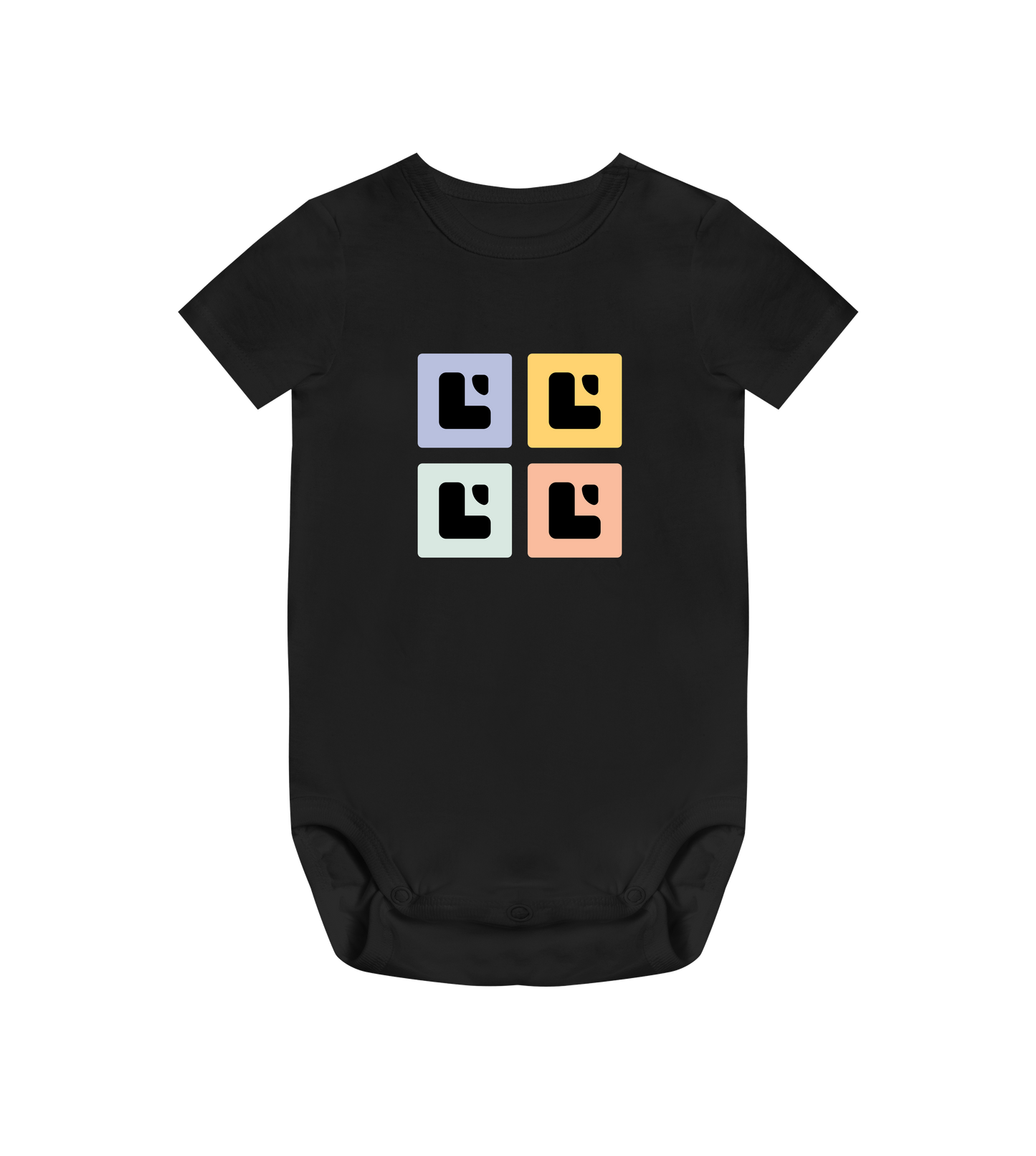 Allsquare logfab front - Baby Bodysuit