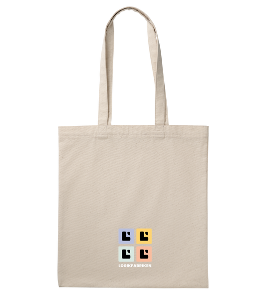 AllSquare Tote Bag - Small (Black/Beige)