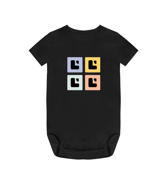 Allsquare logfab front - Baby Bodysuit